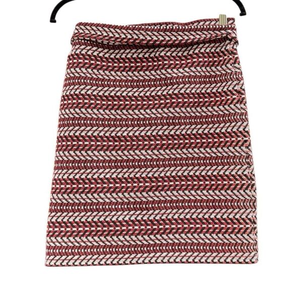 LOFT Women's Textured A Line Mini Skirt w/ Tie Waist Size Medium Petite - Picture 2 of 4